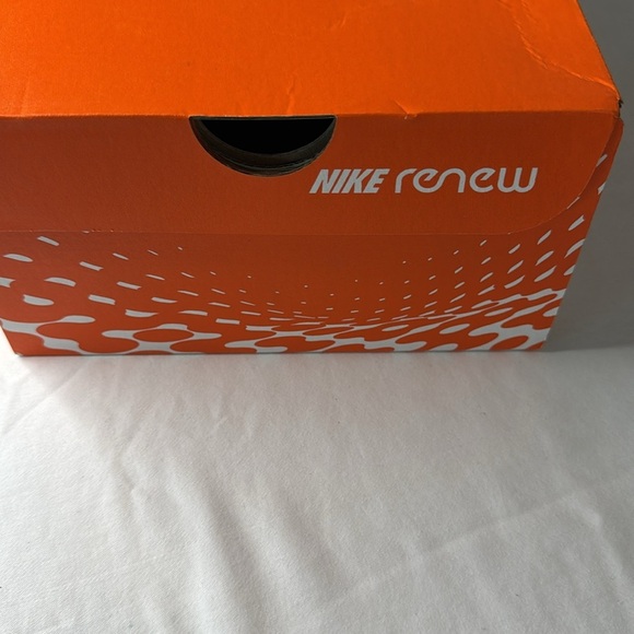 EMPTY NIKE SHOE BOX - ORANGE RENEW NIKE BOX Size 7.5 (EMPTY SHOE BOX NO SHOES) - Picture 2 of 5